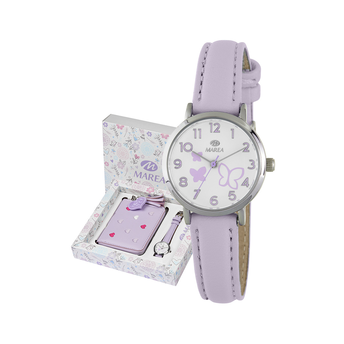 Reloj Niña Marea Comunión Cuarzo Metal  Correa + Monedero - B41436/6