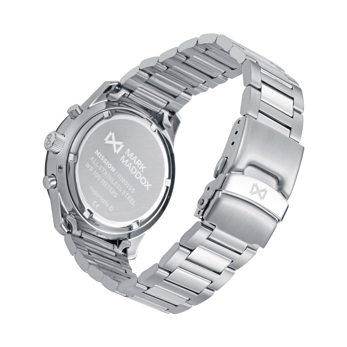 Reloj Hombre Mark Maddox Crono Acero Esfera Azul - HM0155-36