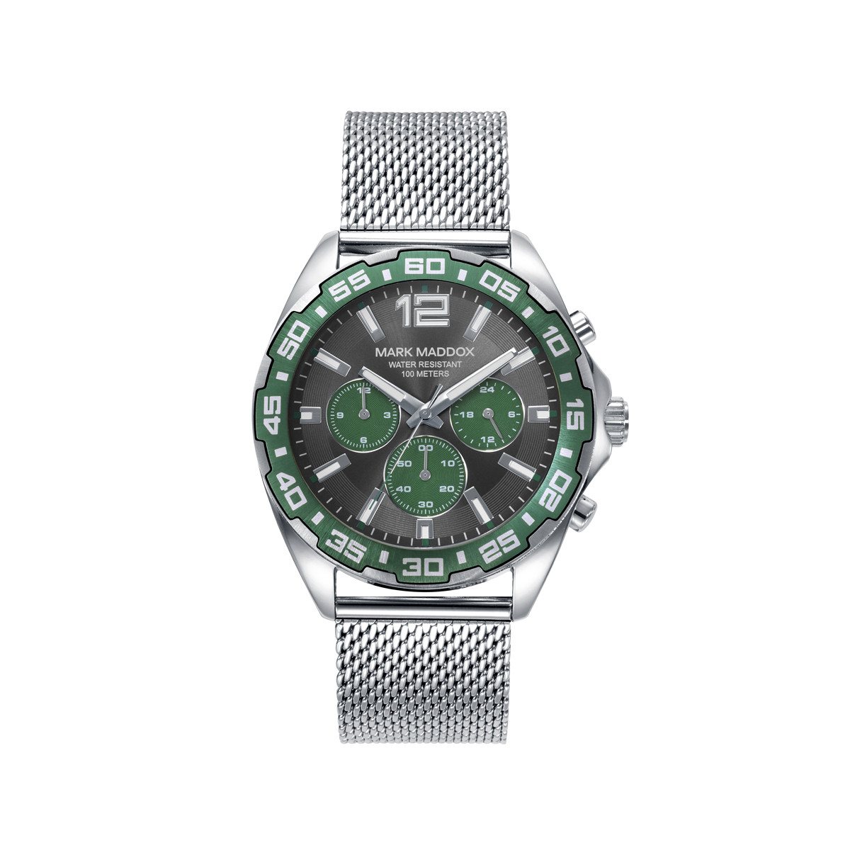 Reloj Hombre Mark Maddox Alumnio/Acero Crono Malla Milanesa 42 mm - HM0144-15