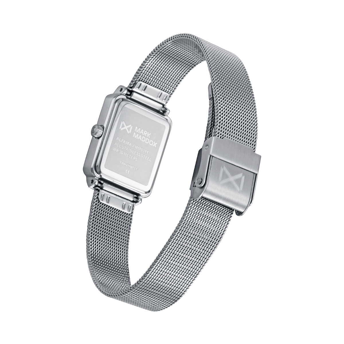 Reloj Mujer Mark Maddox Cuarzo Acero Circonitas Esfera Verde Rectangular - MM0144-67