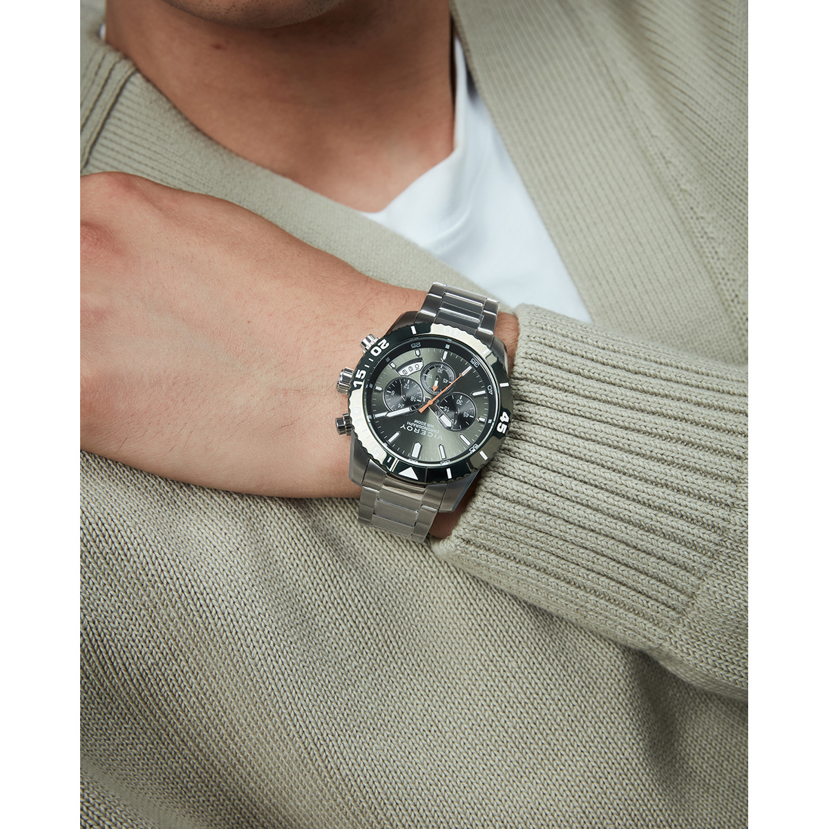 Reloj Hombre Viceroy Crono Acero Brazalete 45 mm - 401457-67