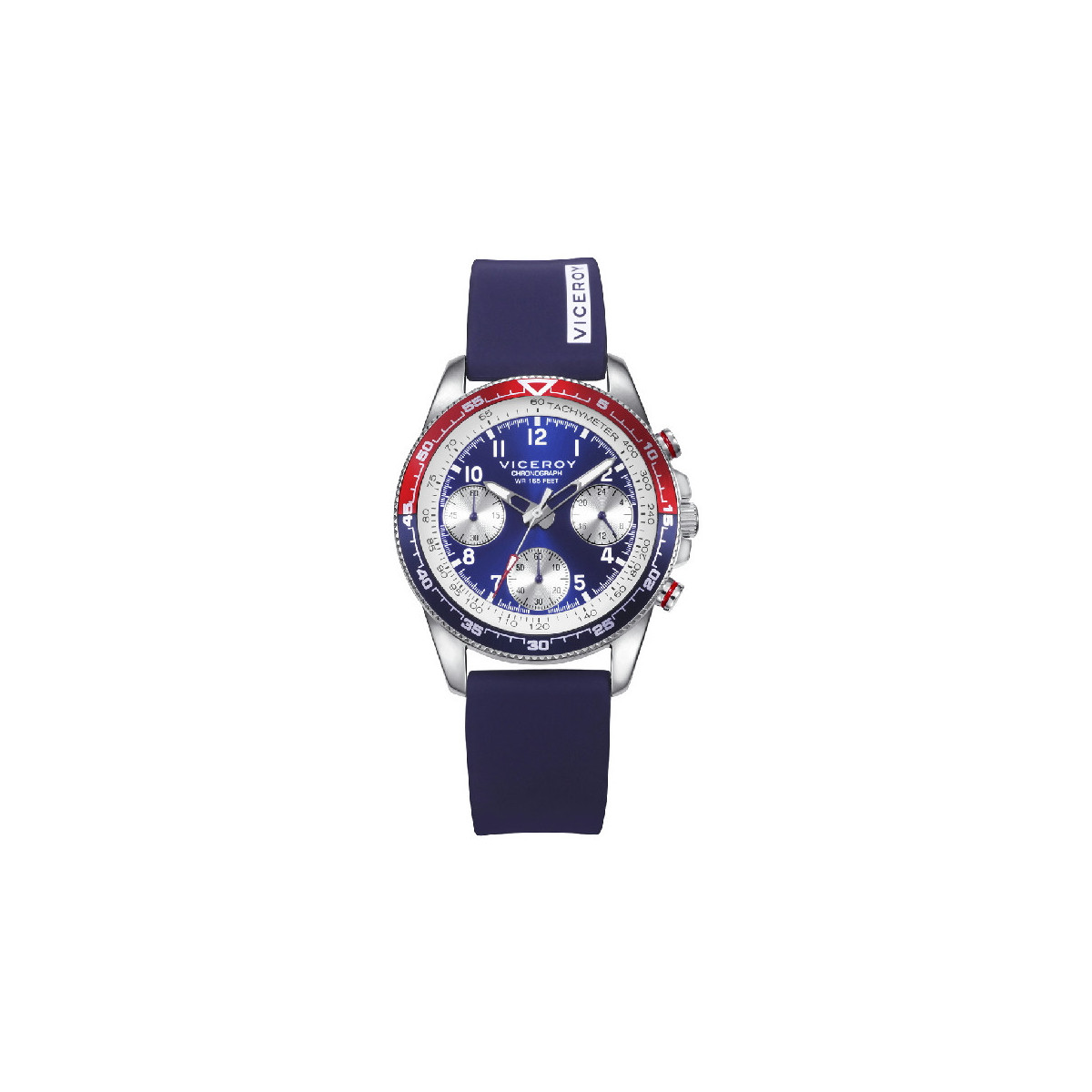 Reloj y Pulsera Viceroy Crono Acero Silicona 37 mm - 401463-34