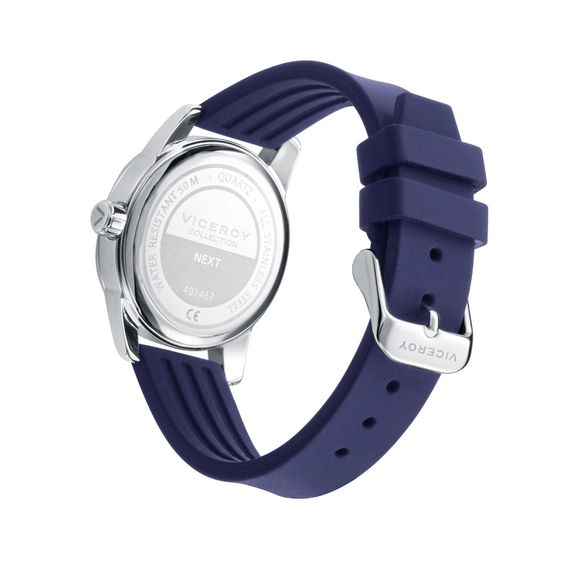 Reloj y Pulsera Niño Viceroy Cuarzo Acero Silicona 37 mm - 401467-35