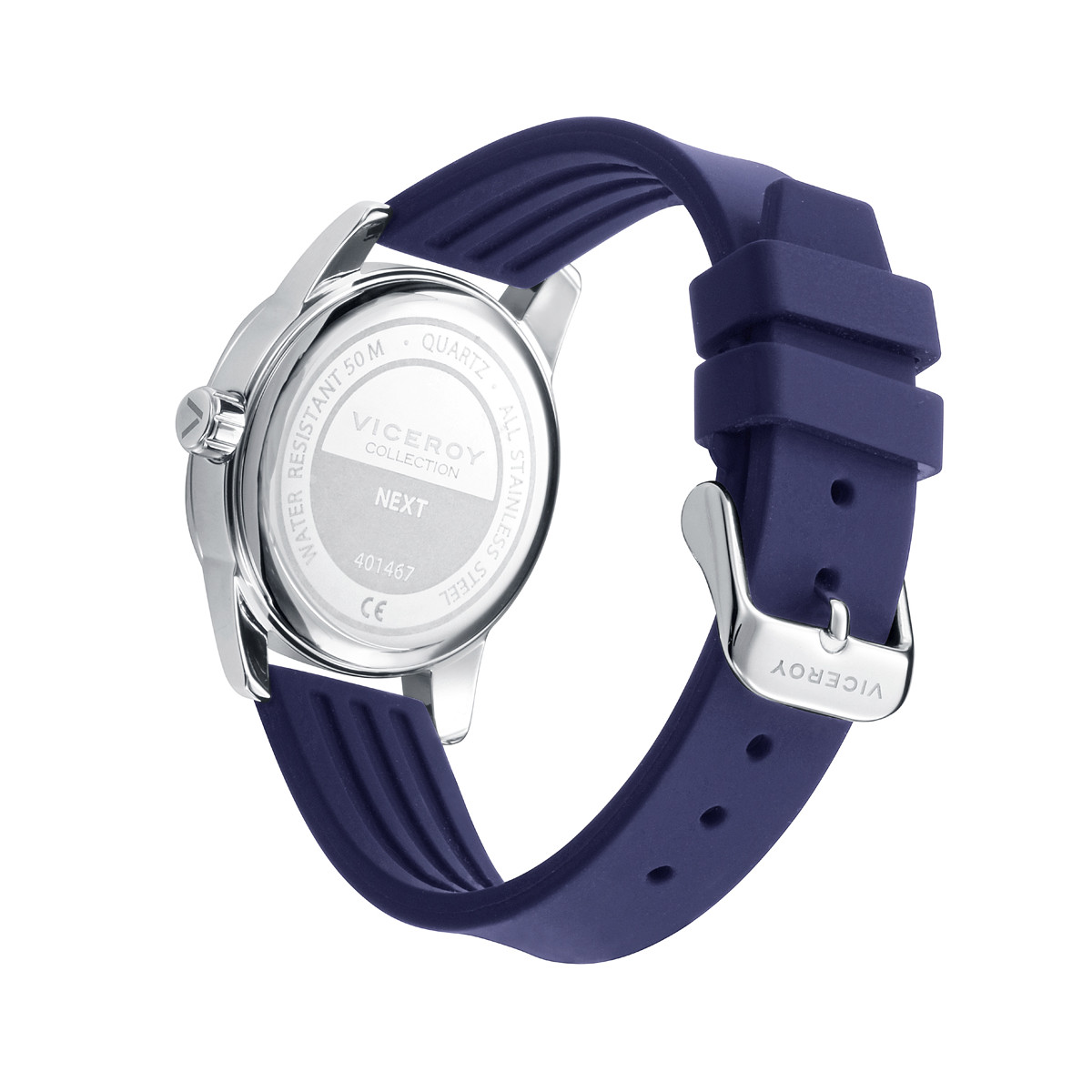 Reloj y Pulsera Niño Viceroy Cuarzo Acero Silicona 37 mm - 401467-35