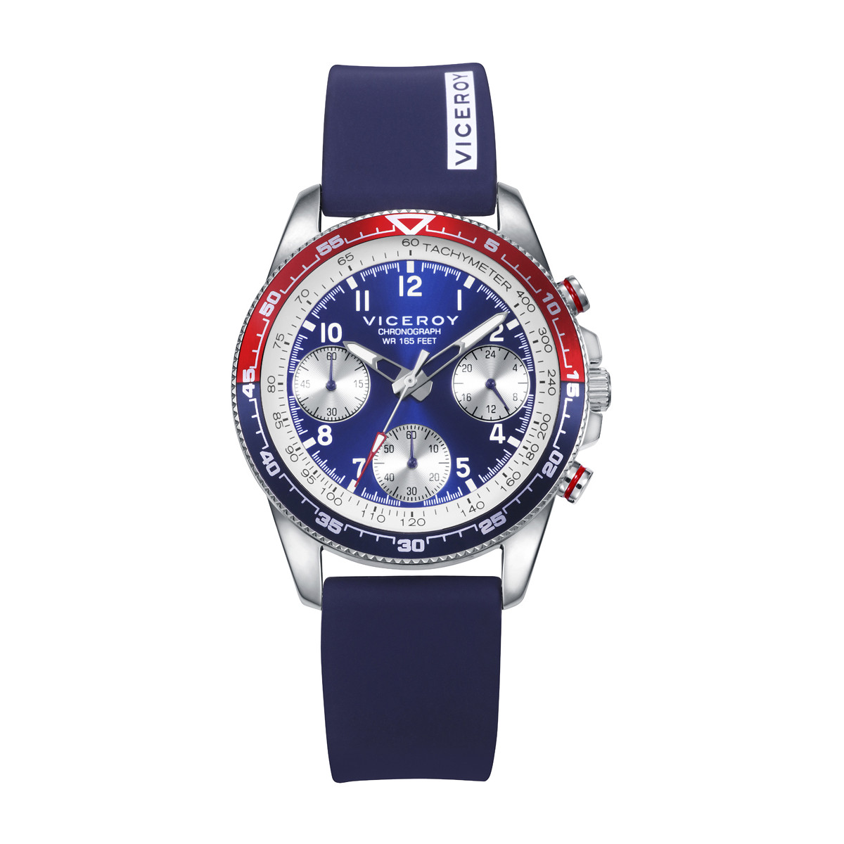 Reloj y Pulsera Viceroy Crono Acero Silicona 37 mm - 401463-34