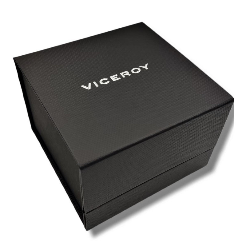 Reloj y Pulsera Viceroy Crono Acero Silicona 37 mm - 401463-34
