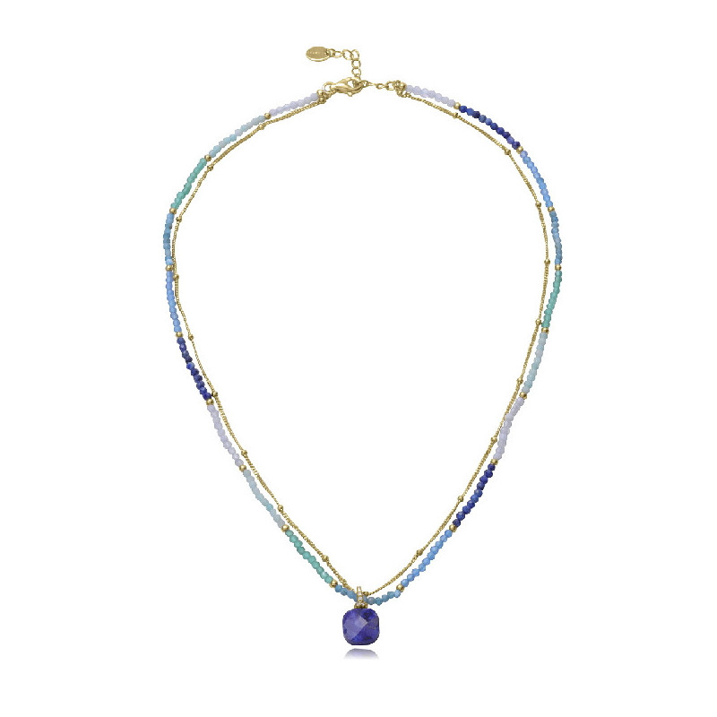 Collar Mujer Viceroy Jewels Plata Dorada  Piedras Naturales - 000750003