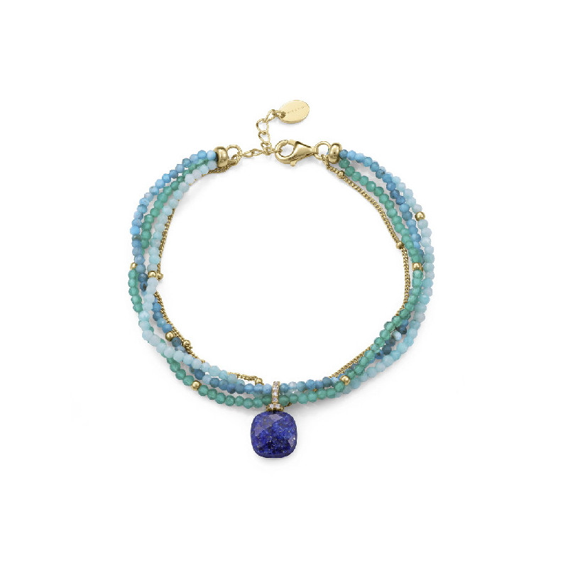 Pulsera Mujer Viceroy Jewels Plata Dorada Piedras Naturales - 000750008