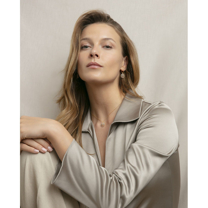 Pendientes Mujer Viceroy Jewels Plata Dorada Piedras Circonitas 26 mm - 000750022