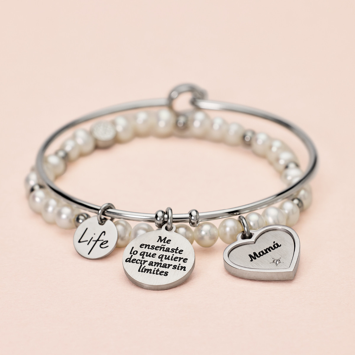 Pulsera Mujer Mamá Kidult ES731619 Acero Corazón - 000820051