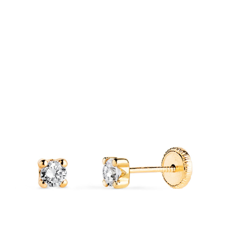 Pendientes Bebé Oro 18 ktes Garras Tam 2 mm - 000022143