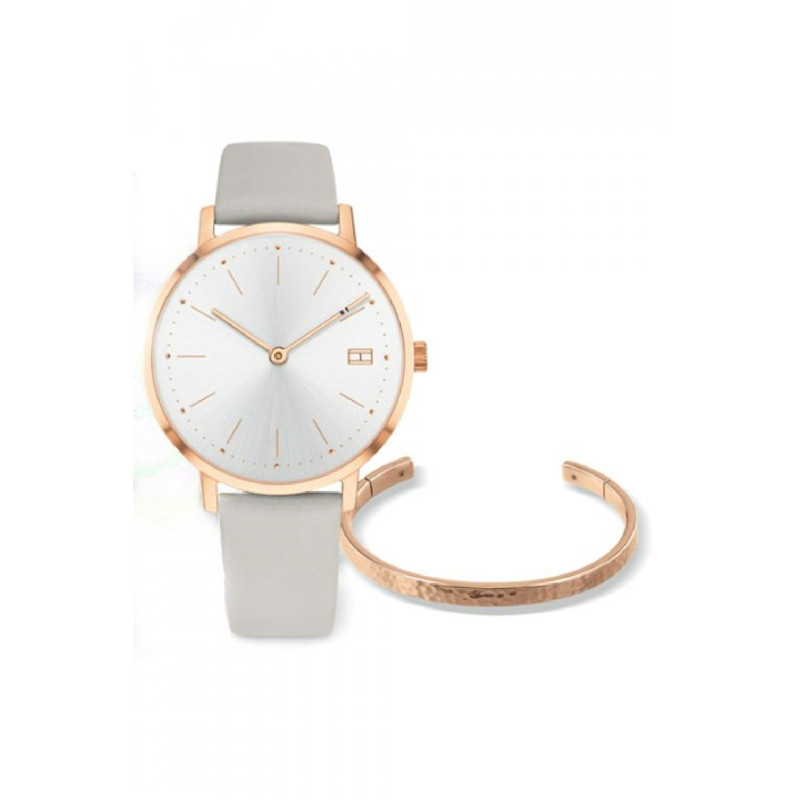 Reloj Mujer Tommy Hilfiger y Pulsera Cuarzo Acero Rosé Correa 34 mm - 2770028
