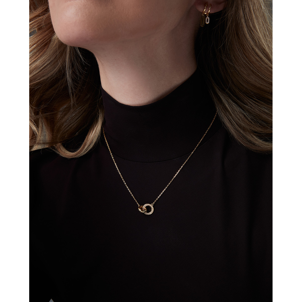 Collar Mujer Viceroy Jewels 2353C100-30 Plata Dorada Cículos Circonitas - 000750018