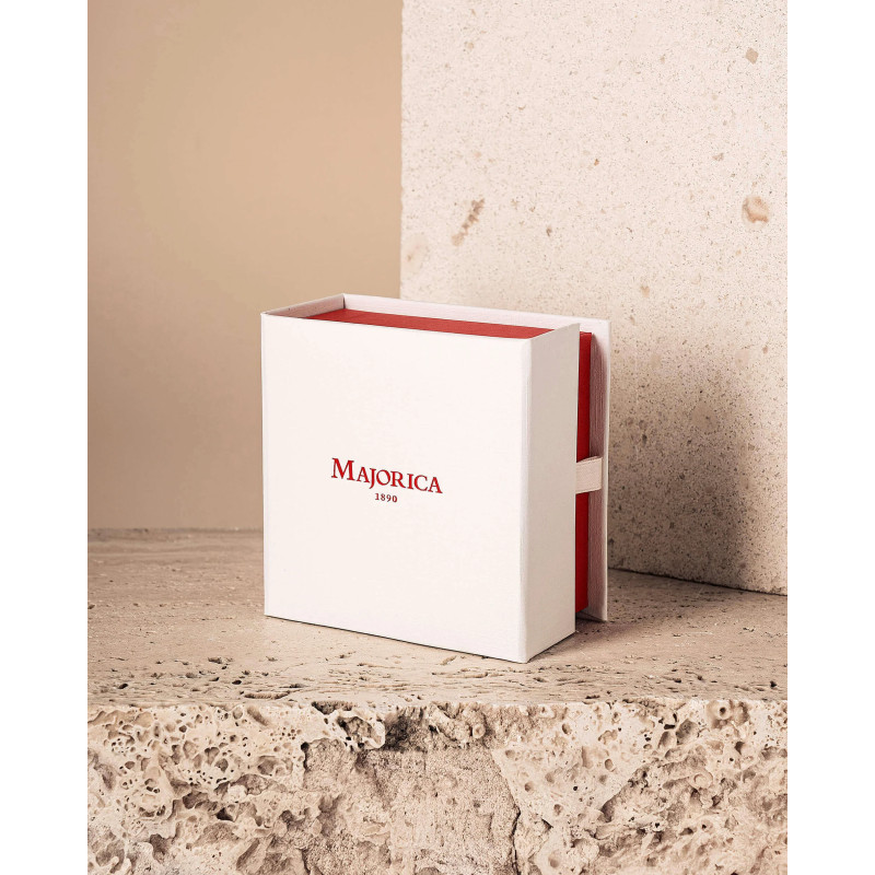 Pendientes Mujer Majorica 16373.01.A.E00.000.1 Aros Acero Perla 60 mm - 000450761