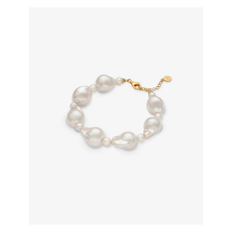 Pulsera Mujer Majorica 18381.01.1.B19.531.1 Plata Dorda Perla Barroca 8 mm - 000450101