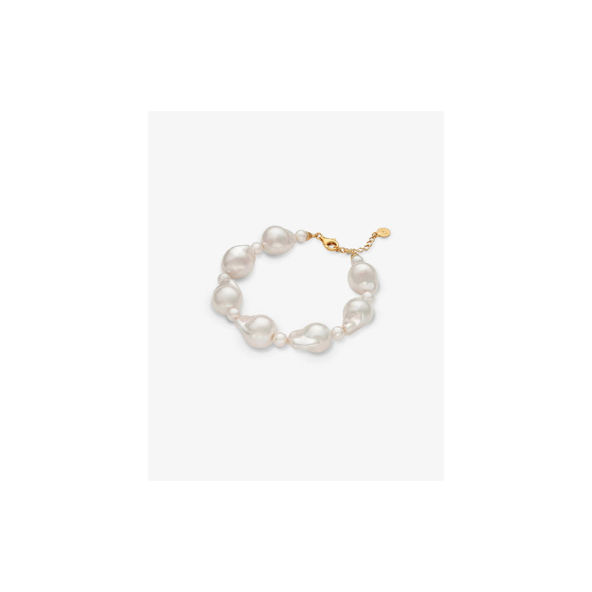 Pulsera Mujer Majorica 18381.01.1.B19.531.1 Plata Dorda Perla Barroca 8 mm - 000450101
