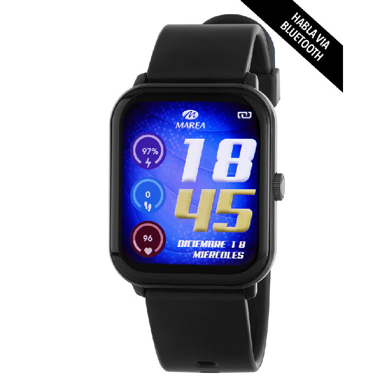 Reloj Hombre Marea Smart Silicona Negro 44 mm - B59009/1