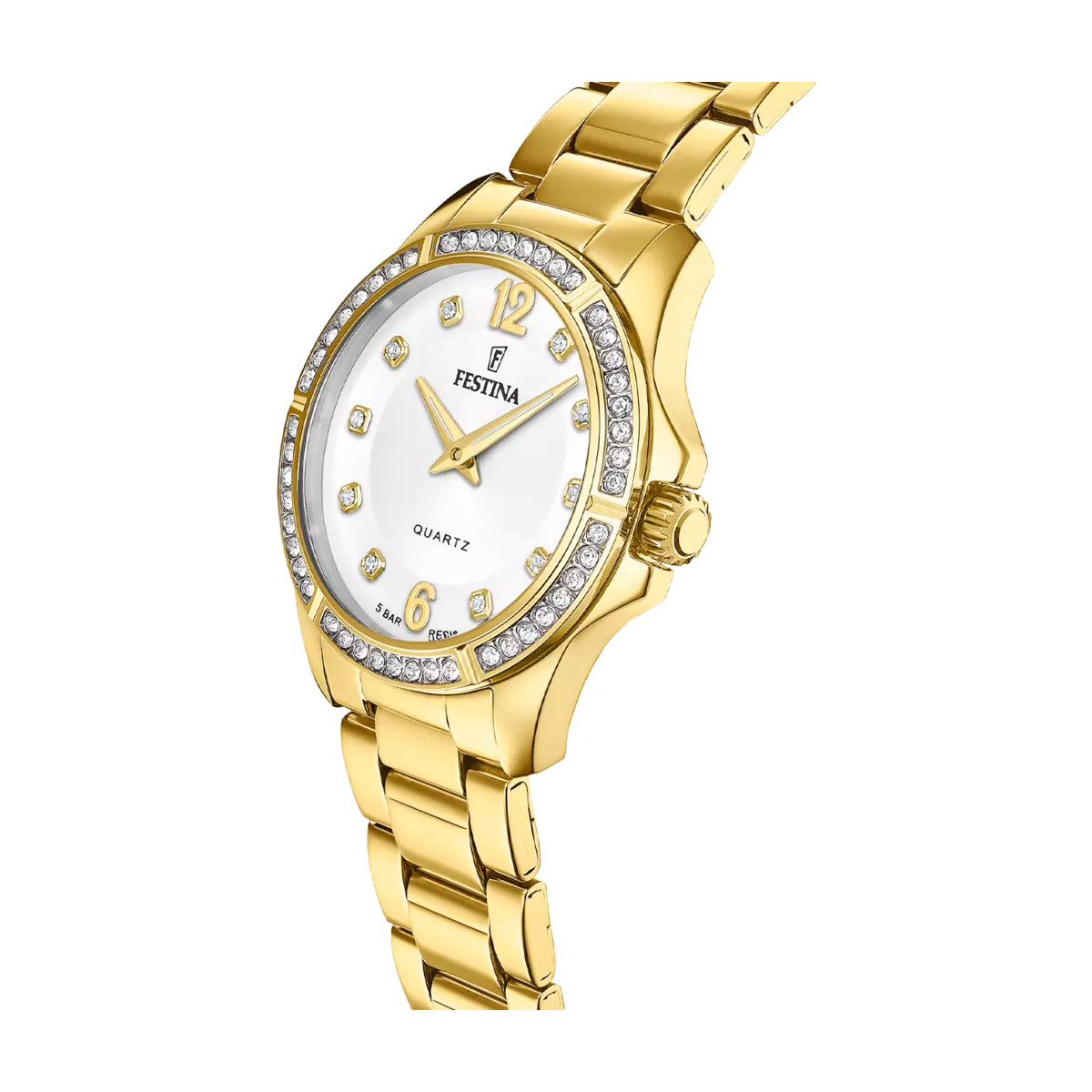 Reloj Mujer Festina Boyfriend Cuarzo Acero Dorado Circonitas 34,5 mm - F20596/1