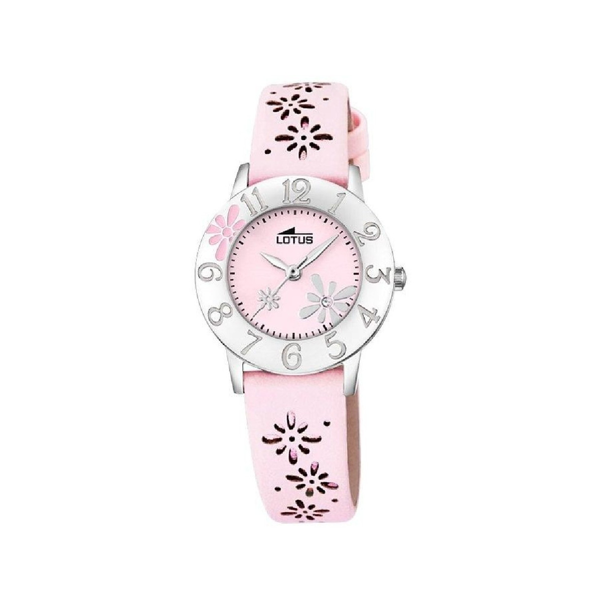 Reloj NIña Lotus Comunión Cuarzo acero Correa Flores 27 mm - 18270/2