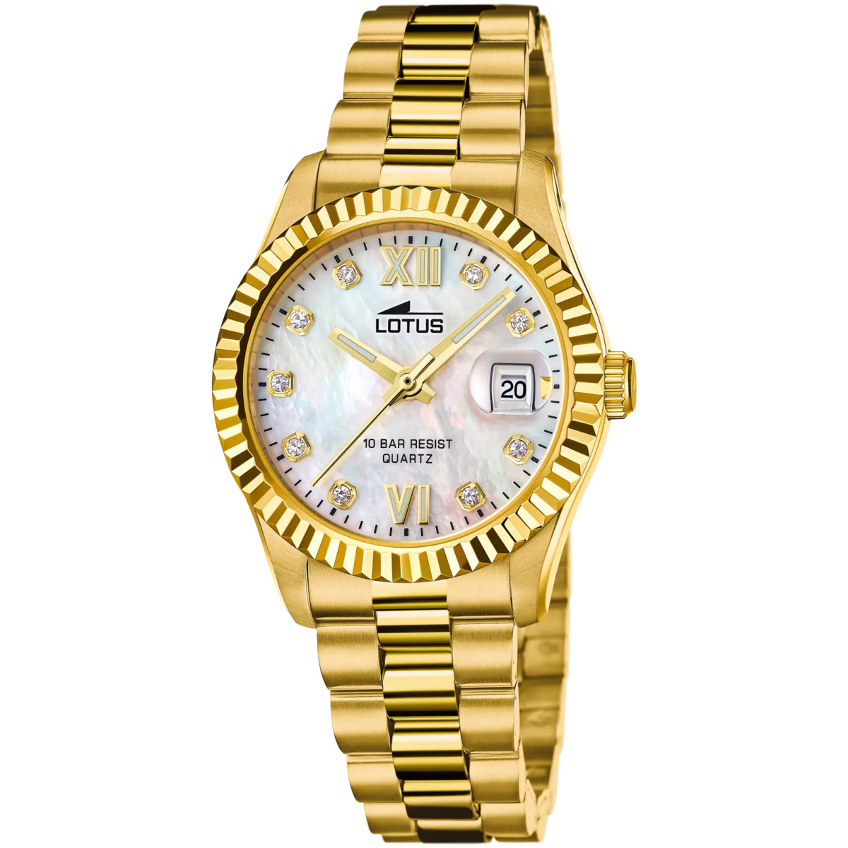 Reloj Mujer Lotus Cuarzo Acero Dorado Nácar 32,5 mm - 18932/1