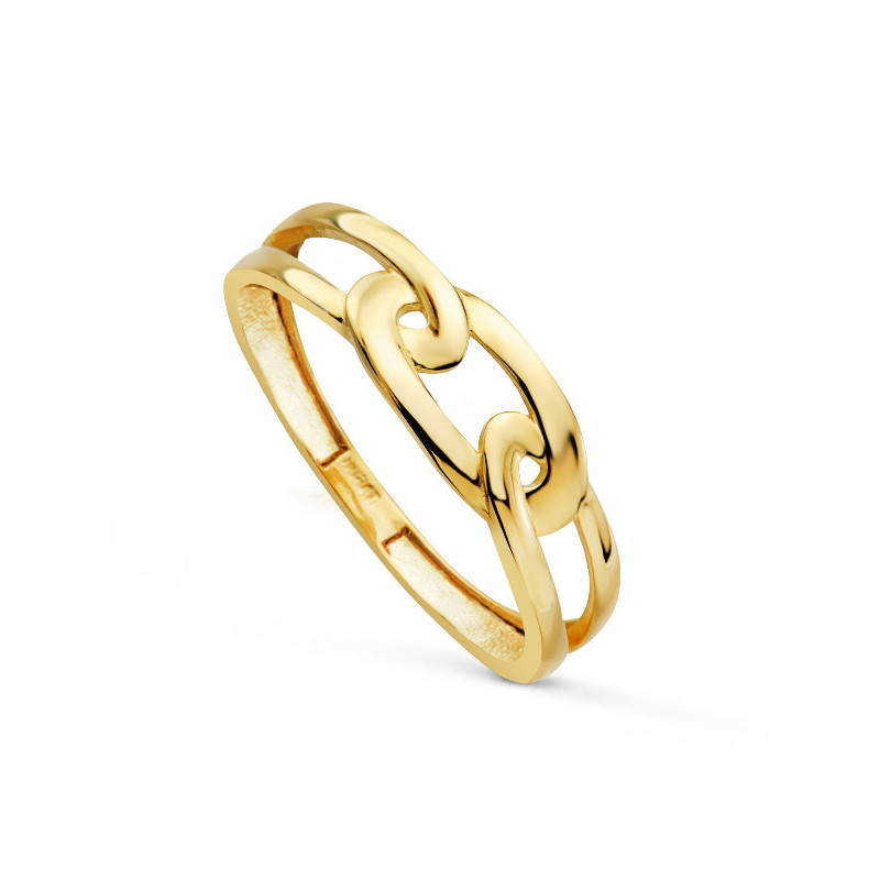 Anillo Mujer Oro 18 Ktes Liso Ancho 6 mm 14 - 000150957