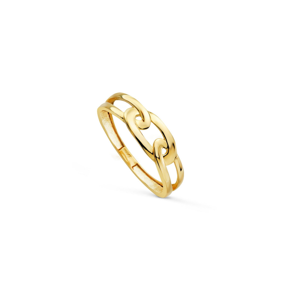Anillo Mujer Oro 18 Ktes Liso Ancho 6 mm 14 - 000150957