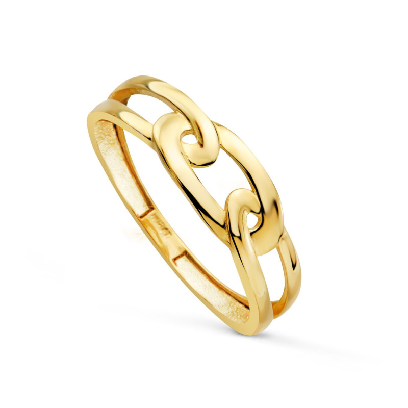 Anillo Mujer Oro 18 Ktes Liso Ancho 6 mm 14 - 000150957