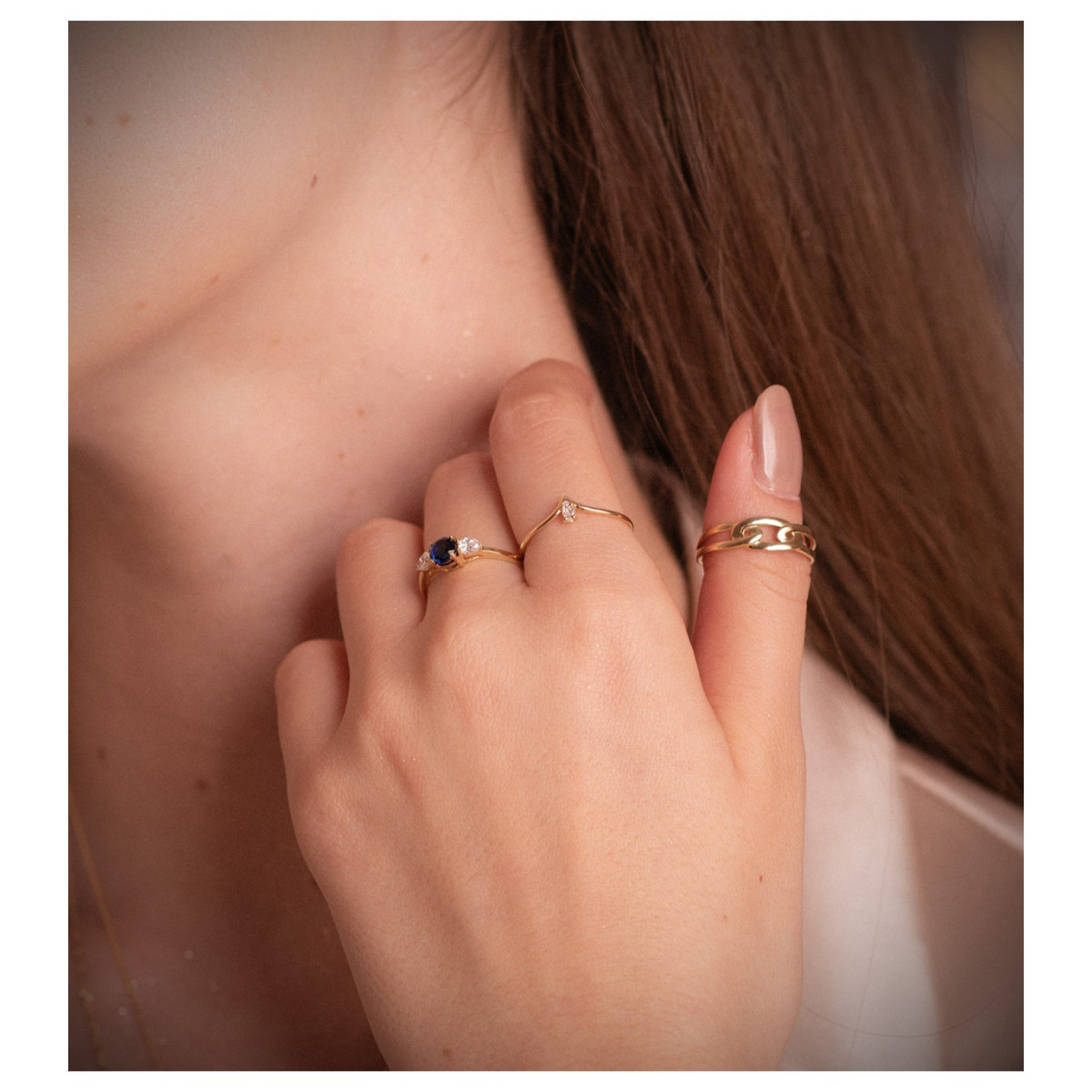 Anillo Mujer Oro 18 Ktes Liso Ancho 6 mm 14 - 000150957