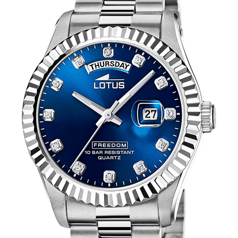 Reloj Hombre Lotus Freedom Cuarzo Acero Esfera Azul 41,5 mm - 18854/5