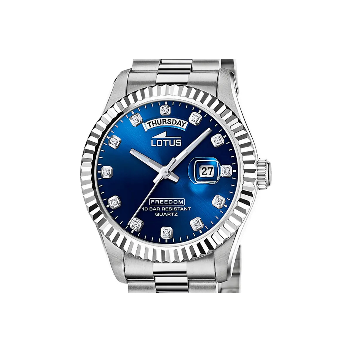 Reloj Hombre Lotus Freedom Cuarzo Acero Esfera Azul 41,5 mm - 18854/5