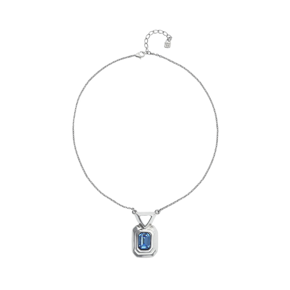 Collar Mujer Uno de 50 COL2071AZUMTL0U Chapado Plata Cristal Azul - 000500905
