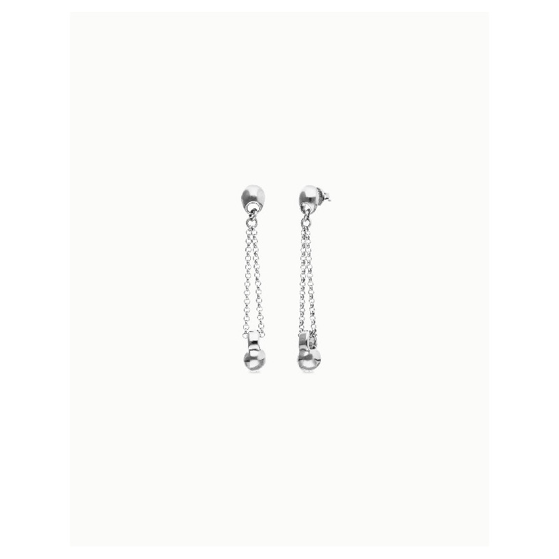 Pendientes Mujer Uno de 50 PEN1063MTL0000U Chapado Plata 60 mm - 000500907