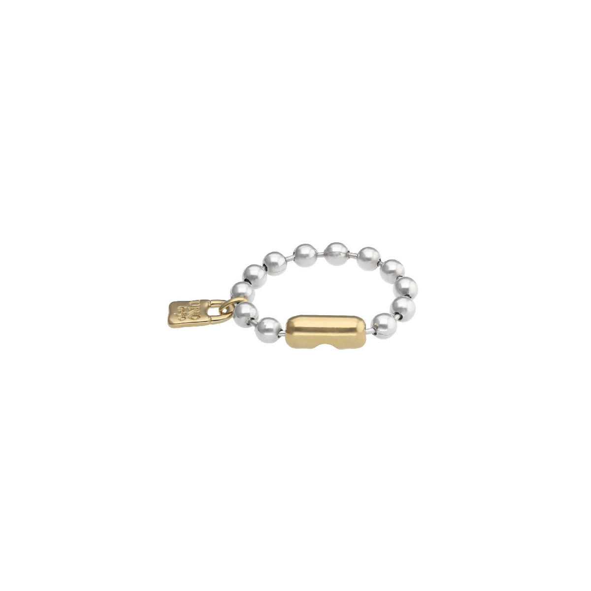 Pulsera Mujer Uno de 50 PUL1215OROMTL0M Chpado Plata Bicolor Bolas M - 000500916