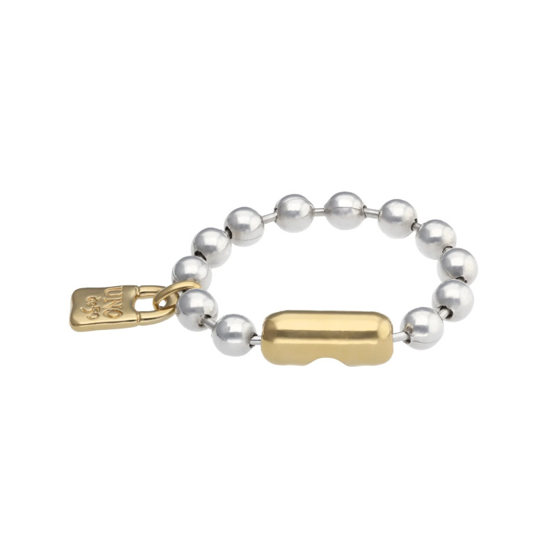 Pulsera Mujer Uno de 50 PUL1215OROMTL0M Chpado Plata Bicolor Bolas M - 000500916