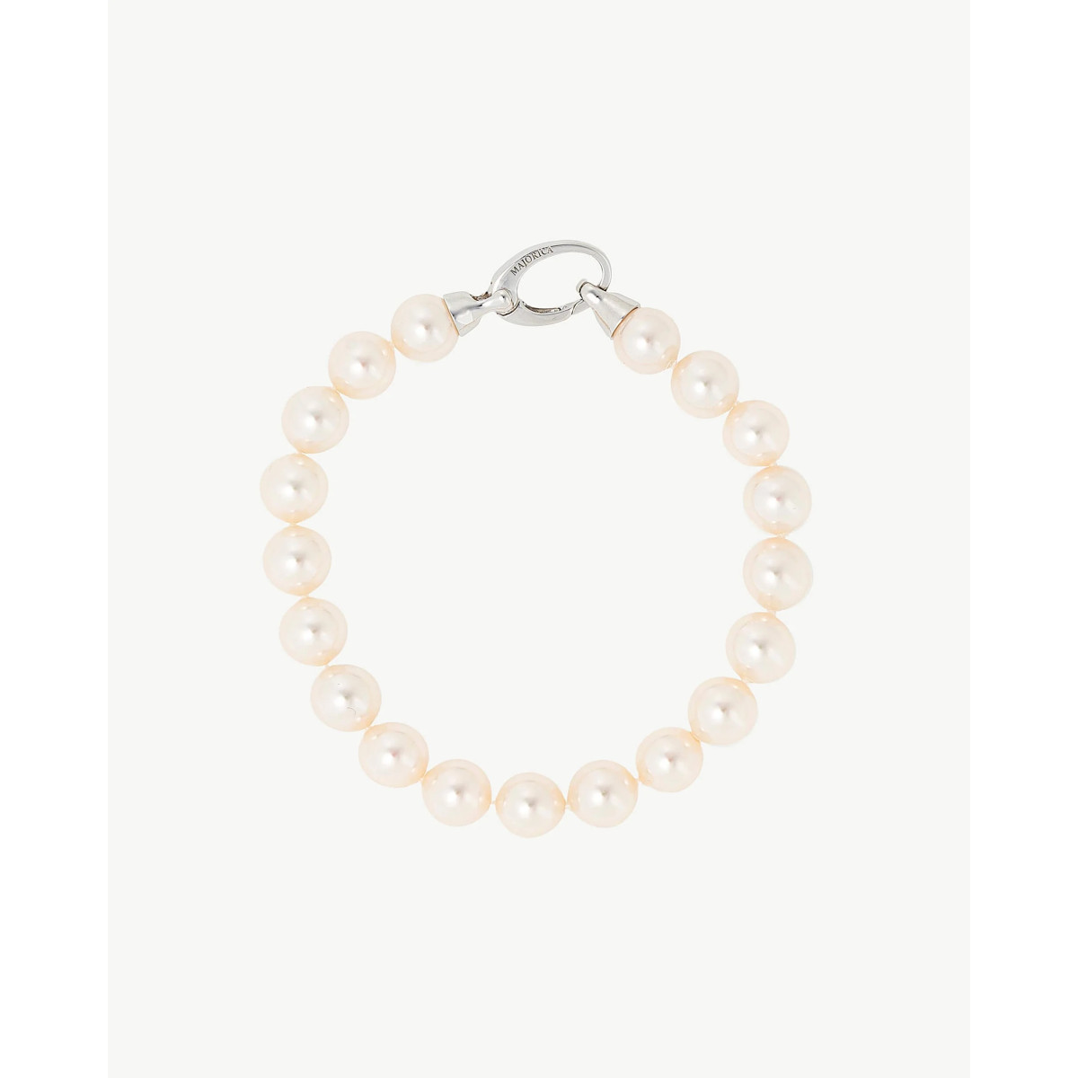 Pulsera Mujer Majorica Plata Bolas 8 mm 19 cm 09864.01.2.B19.021.1 - 000450762