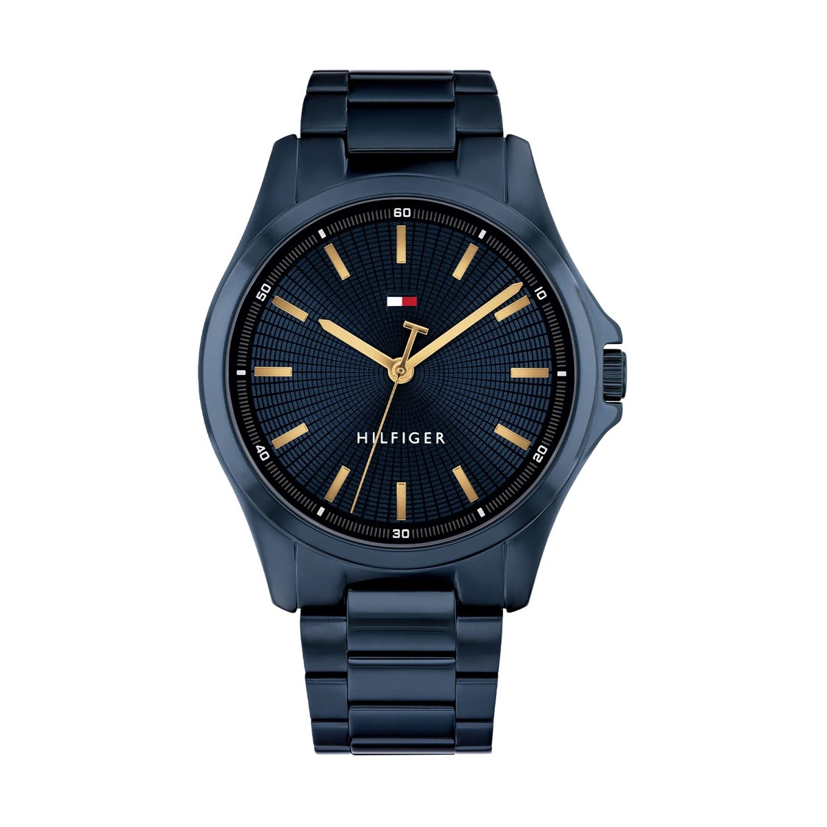 Reloj Hombre Tommy Hilfiguer Cuarzo Acero IP Azul Brazalete 42 mm - 1710742