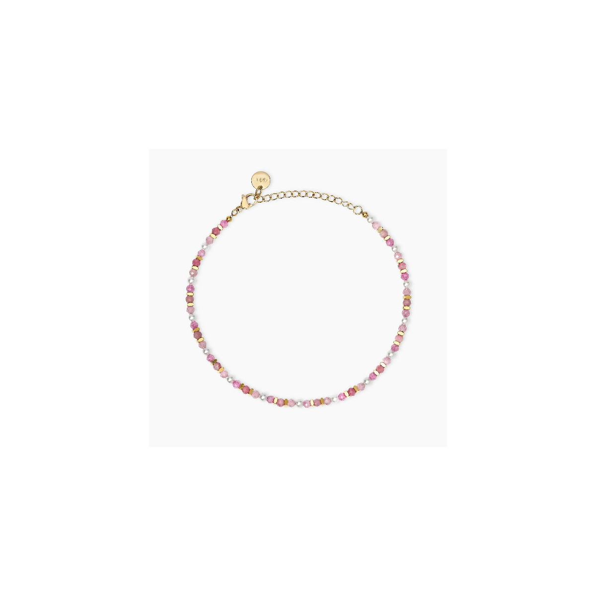 Tobillera Mujer Kidul Acero Dorado Cristal Perlas 832179 - 000820250