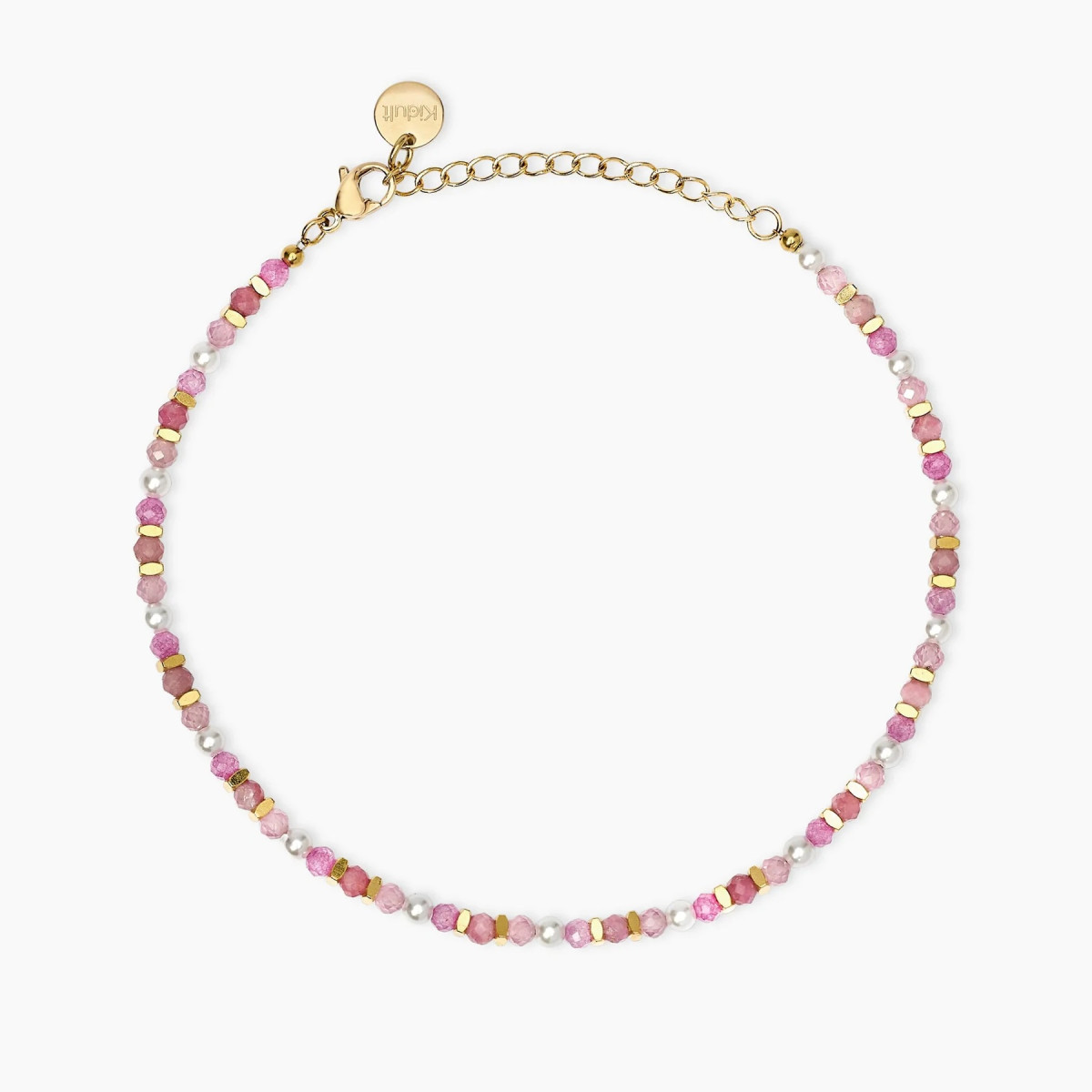 Tobillera Mujer Kidul Acero Dorado Cristal Perlas 832179 - 000820250