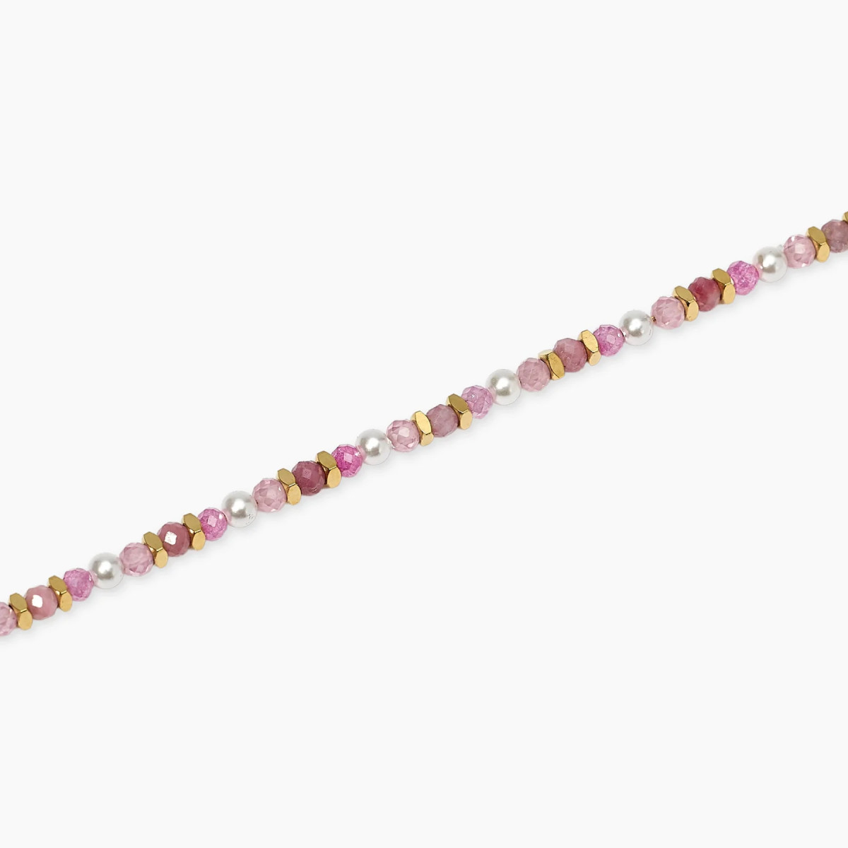 Tobillera Mujer Kidul Acero Dorado Cristal Perlas 832179 - 000820250