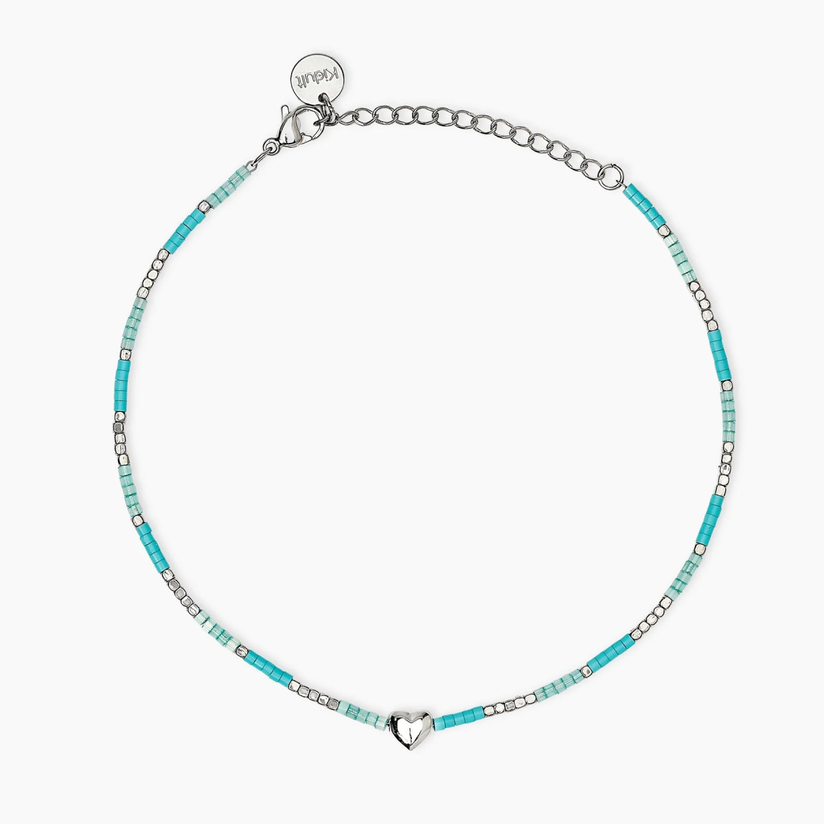 Tobillera Mujer Kidult Acero Turquesas Corazón 831276 - 000820247