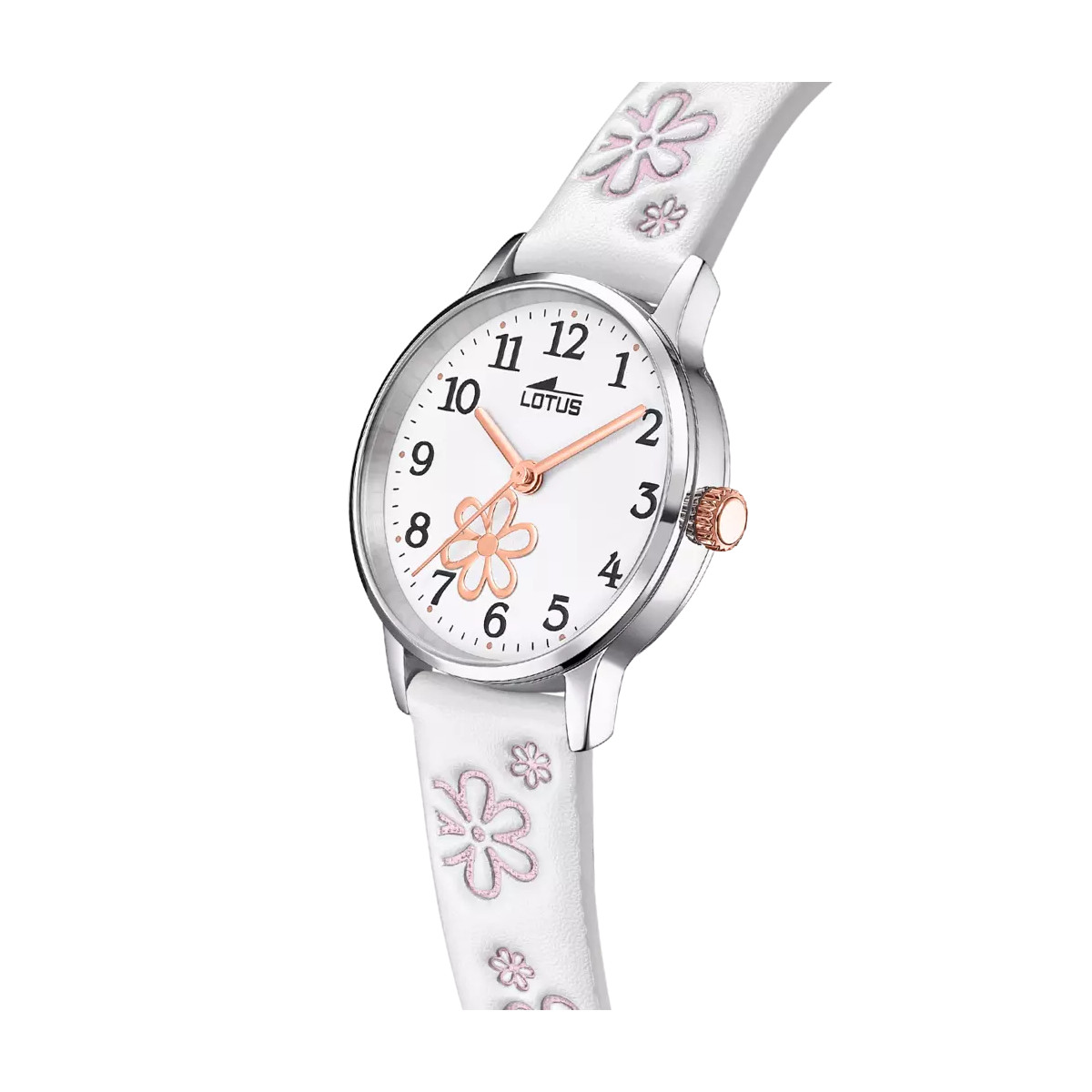 Reloj Lotus Niña Cuarzo Acero Correa Flores 30 mm - 18863/1