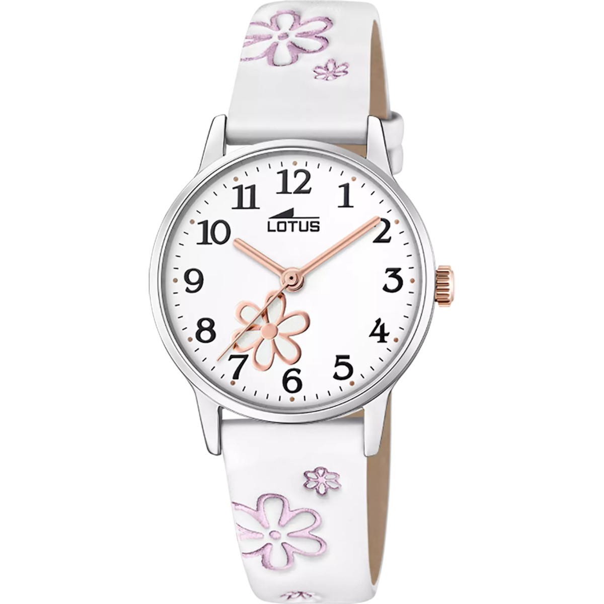 Reloj Lotus Niña Cuarzo Acero Correa Flores 30 mm - 18863/1