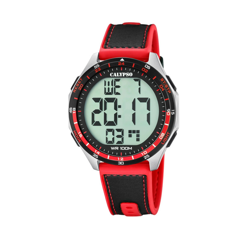 Reloj Hombre Calypso Cuarzo Digital Caucho 46 mm - K5887/1