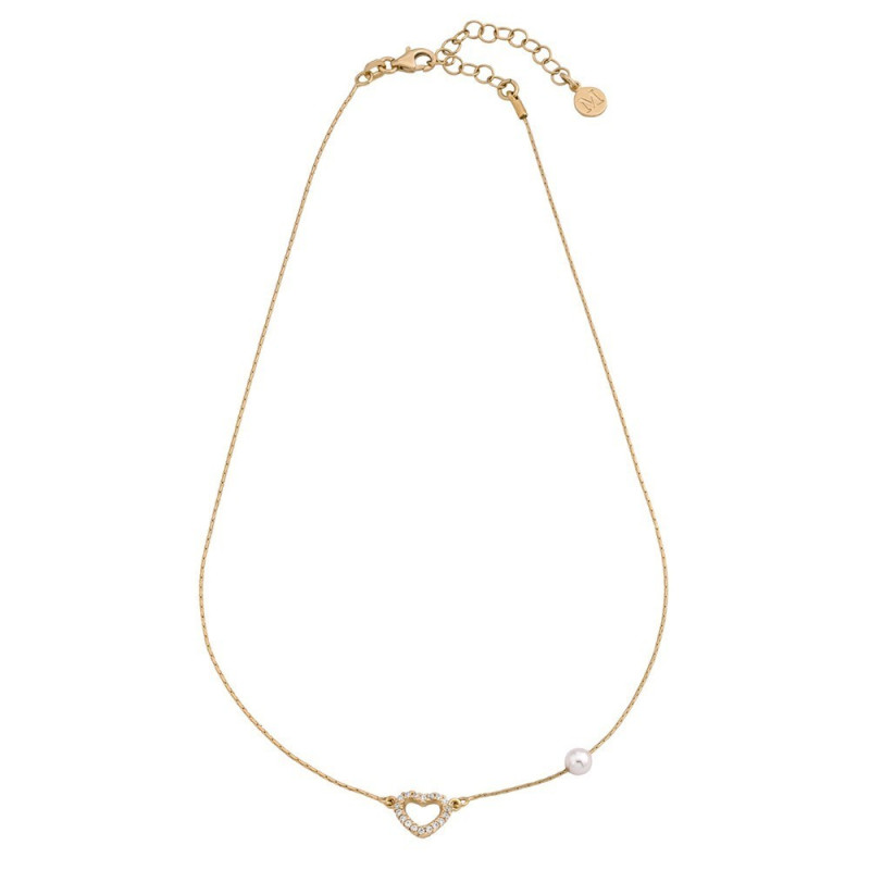 Majorica 15785.01.1.000.010.1 Collar Mujer Plata Dorada Perlas - 000450654