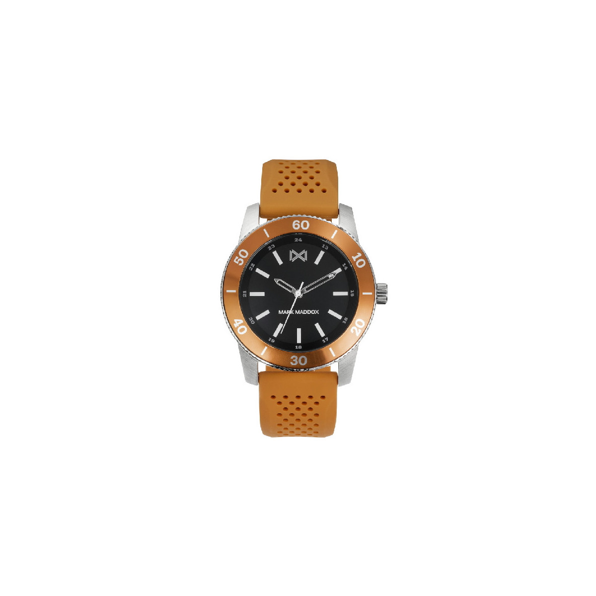 Reloj Hombre Mark Maddox Acero caucho Naranja 42 mm - HC7124-56