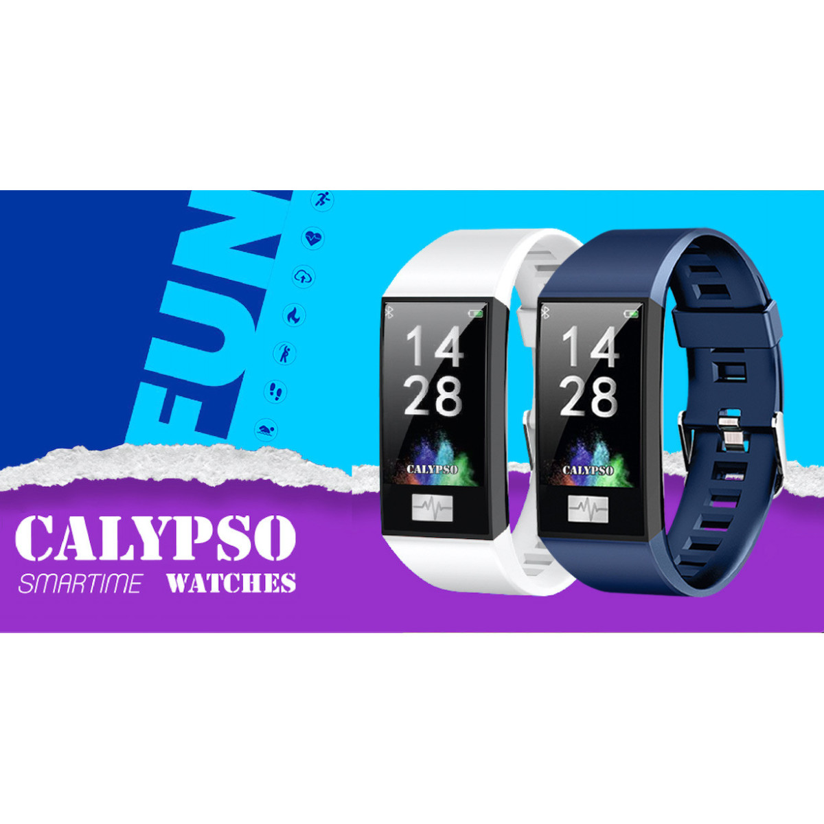 Reloj Unisex Calypso Pulsera Actividad Blanco 23 mm - K8500/1