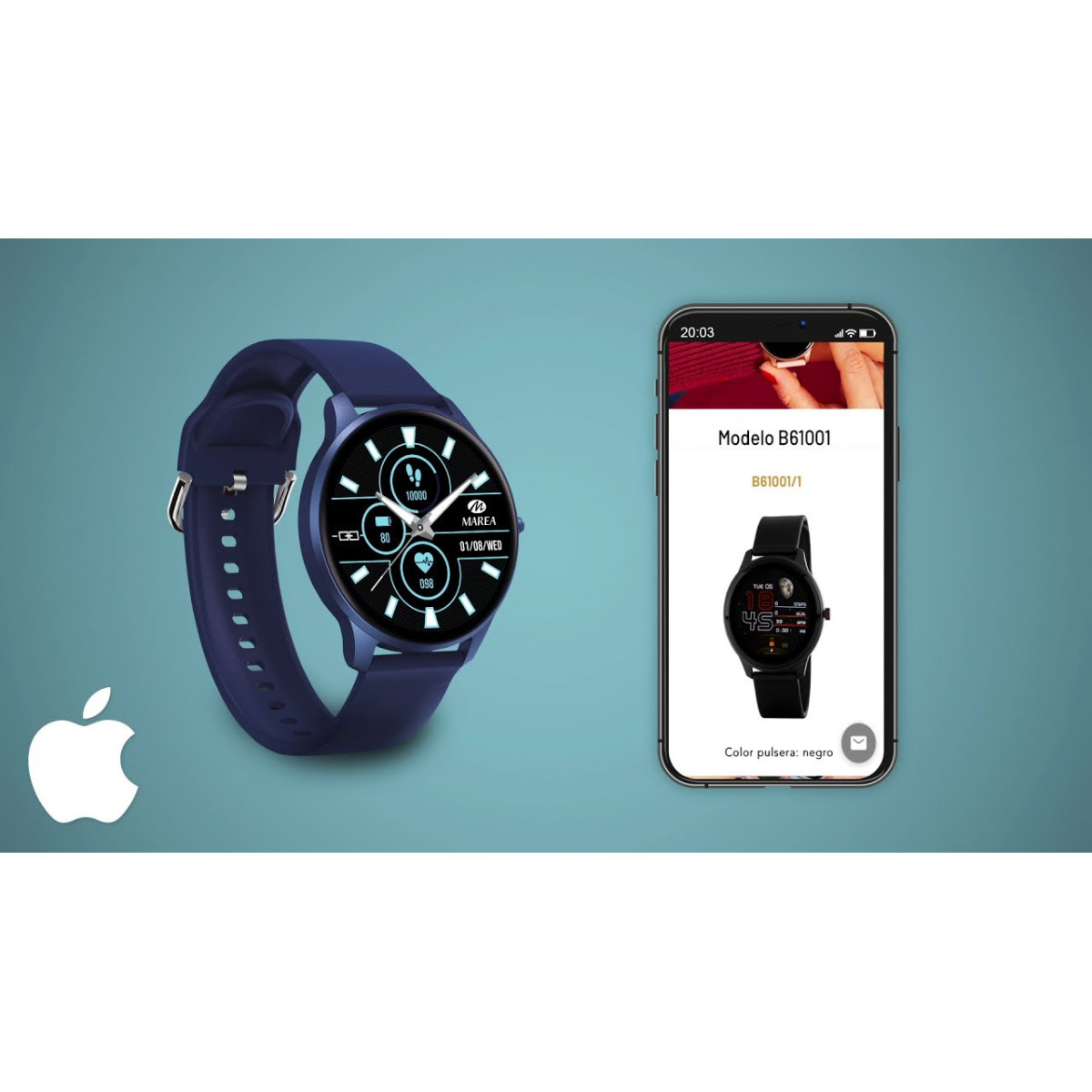 Reloj Hombre Marea Smartwatch 44 mm - B61001/2