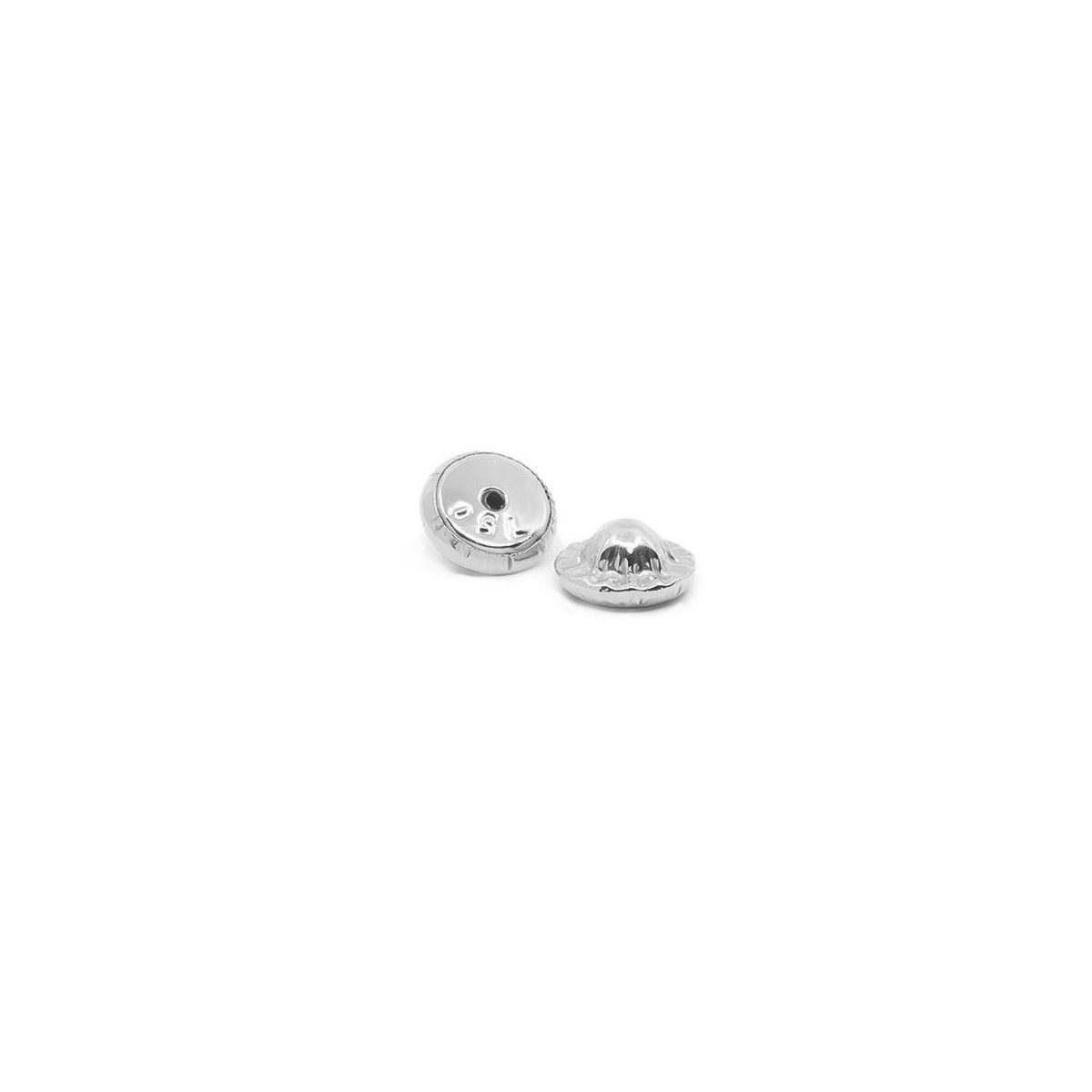 Pendientes Niña Oro Blanco 18 ktes Trébol Circonita 4 mm - 000310149