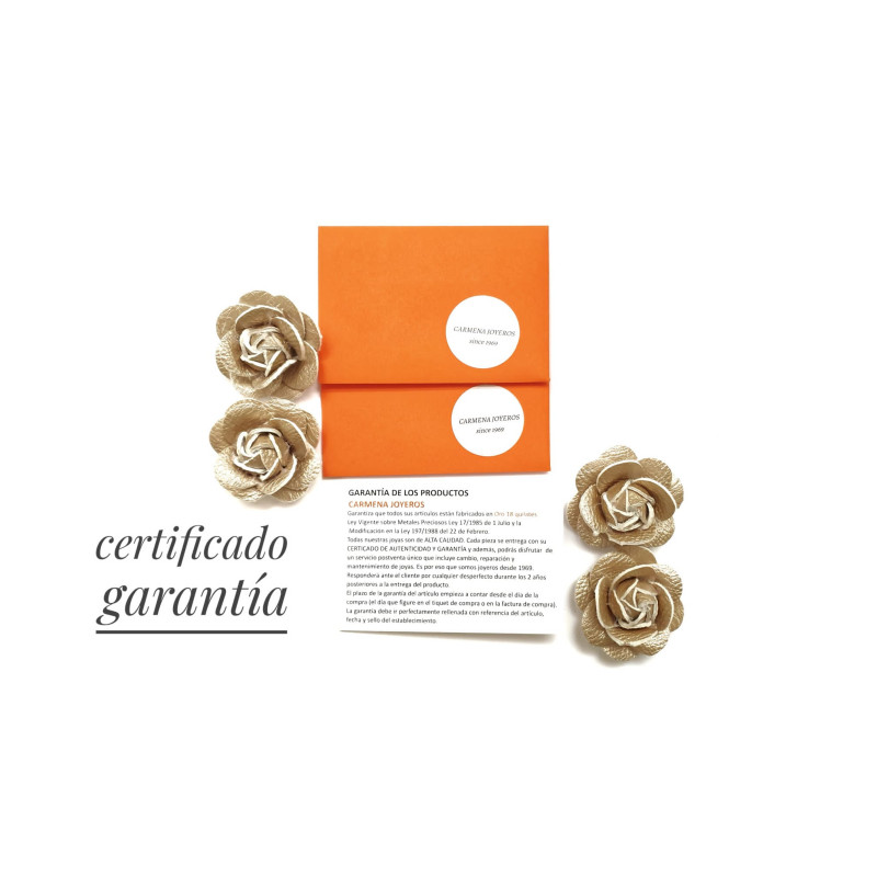 Pendientes Niña Comunión Oro 18 ktes Luna Nácar 5 x 8,5 mm - 000150817